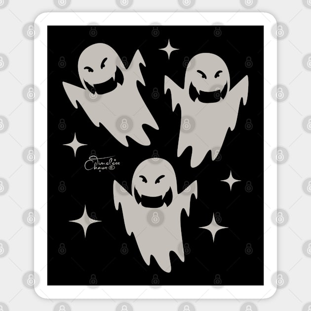 Ghosts Sticker by Timeless Chaos